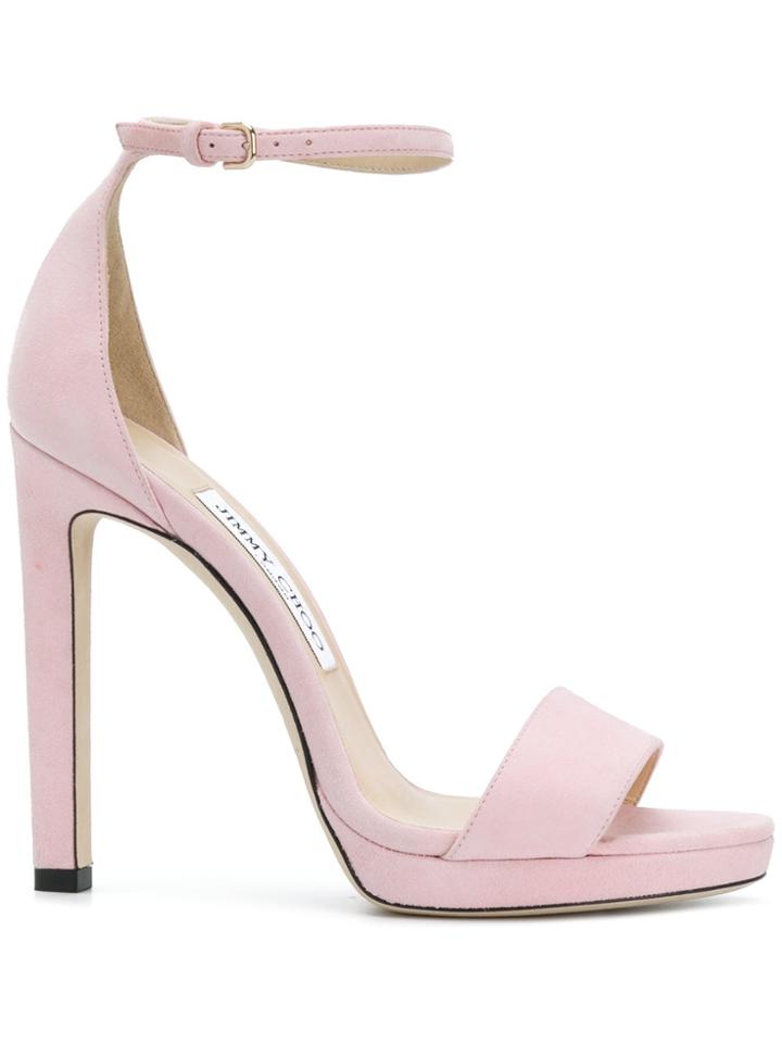 Jimmy Choo Misty 120 Sandals - Pink & Purple