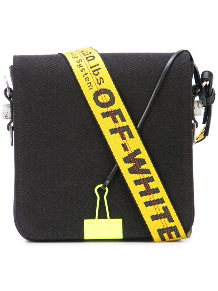 Off-white Logo Strap Cross Body Bag - Black