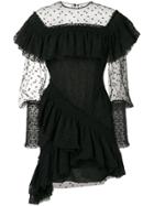 Philosophy Di Lorenzo Serafini Ruffle-trimmed Lace Dress - Black