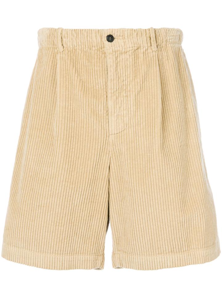 Salvatore Ferragamo Corduroy Bermuda Shorts - Brown