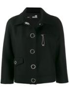 Love Moschino Ornamented Cropped Jacket - Black