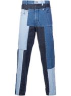 Mihara Yasuhiro Patchwork Jeans, Men's, Size: 48, Blue, Cotton
