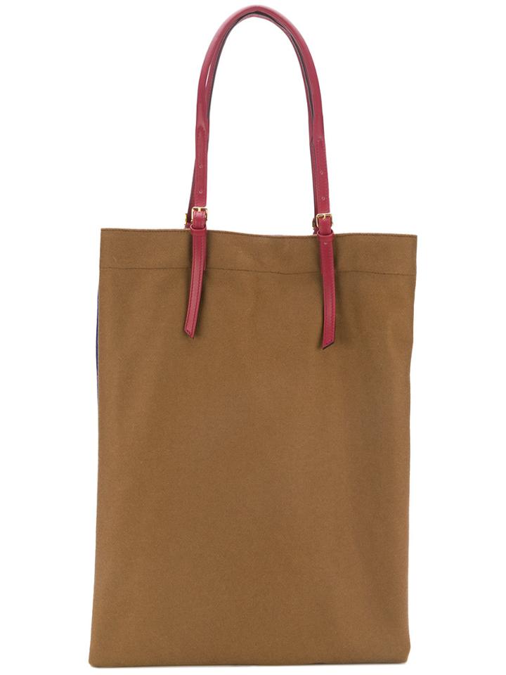 Marni Dual Coloured Shopper Tote Bag - Blue