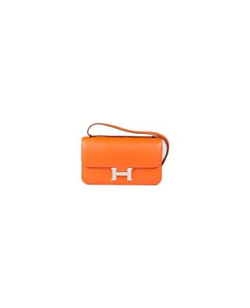 Hermès Vintage Elan Orange Swift With Palladium - Unavailable