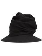 Y's 'drape' Hat, Women's, Black, Wool