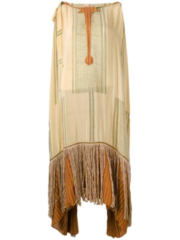 Volantis G.v. Majil - Printed Dress - Women - Silk - One Size, Nude/neutrals, Silk