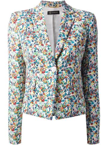 Versace 'liberty' Floral Jacket