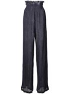 Jill Stuart Sheer Palazzo Pants - Black