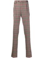 Pt01 Check-print Trousers - Neutrals
