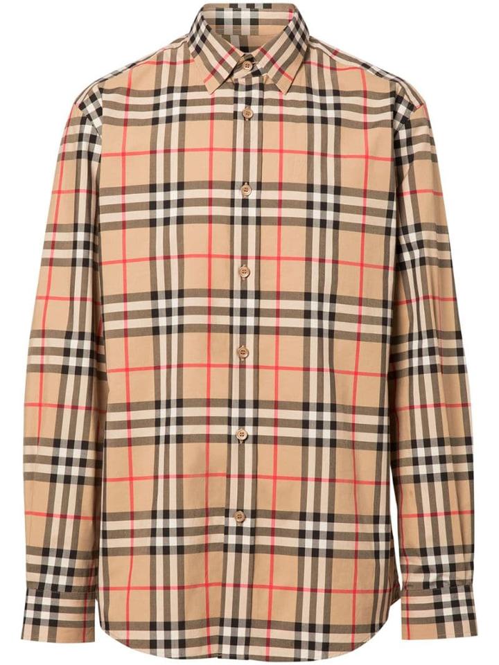 Burberry Vintage Check Cotton Poplin Shirt - Brown