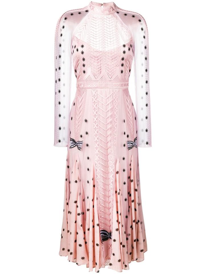Temperley London Storm Midi Dress - Pink