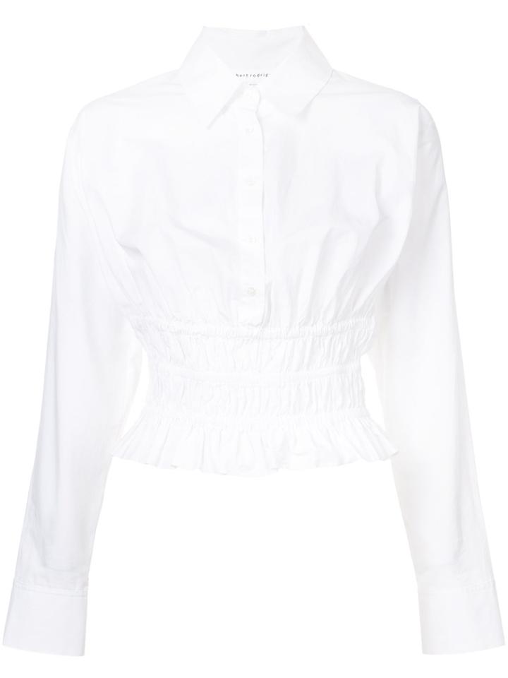 Robert Rodriguez Gathered Panel Shirt - White