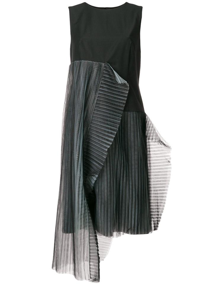 Paskal Tulle Trim Dress - Black