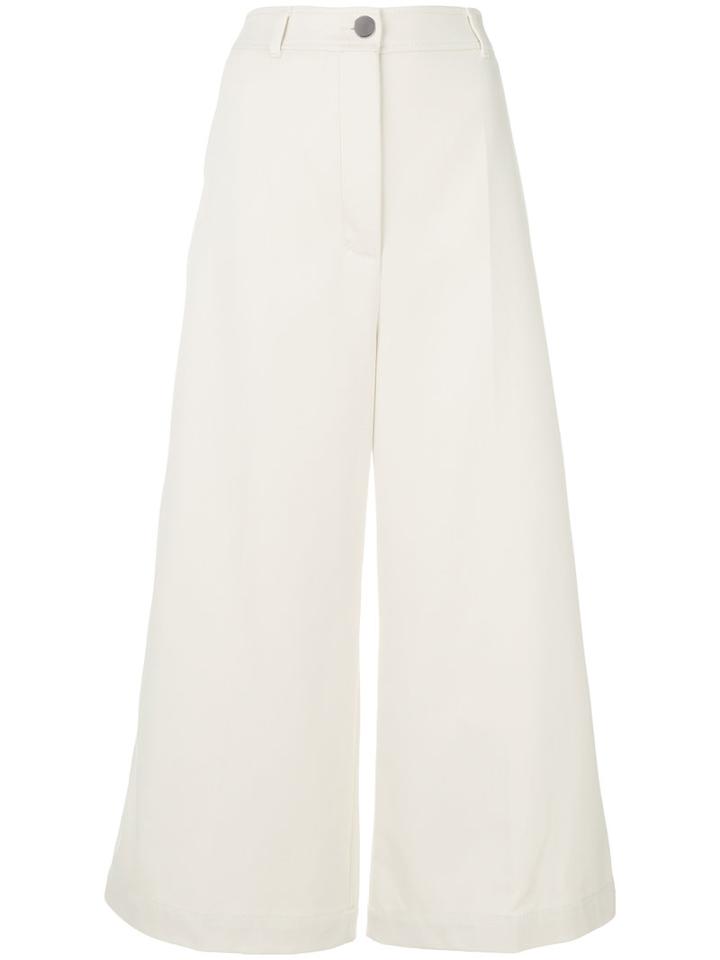 Sportmax - Wide-leg Trousers - Women - Cotton/polyamide - 38, Nude/neutrals, Cotton/polyamide
