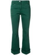 Nº21 Cropped Flared Jeans - Green