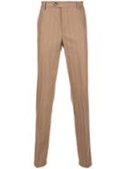 Brunello Cucinelli Striped Straight-leg Trousers - Neutrals