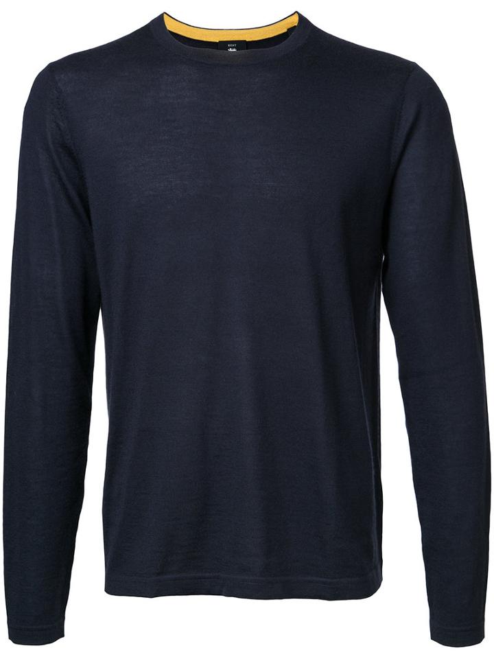 Kent & Curwen Cashmere Jumper, Men's, Size: Xxl, Blue, Cashmere