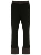 Mara Mac Knit Cropped Trousers - Black