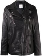 Each X Other Oversized Leather Jacket, Women's, Size: Small, Black, Lamb Skin/acetate