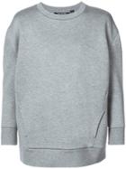 Neil Barrett - Classic Box-fit Sweatshirt - Women - Polyurethane/viscose - M, Grey, Polyurethane/viscose