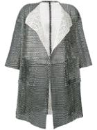 Giorgio Brato Short-sleeve Mesh Coat - Black