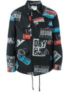 Doublet Logo Print Overshirt Jacket