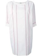 Kenzo Kenzo Embroidered Dress, Women's, Size: 36, Pink/purple, Cotton