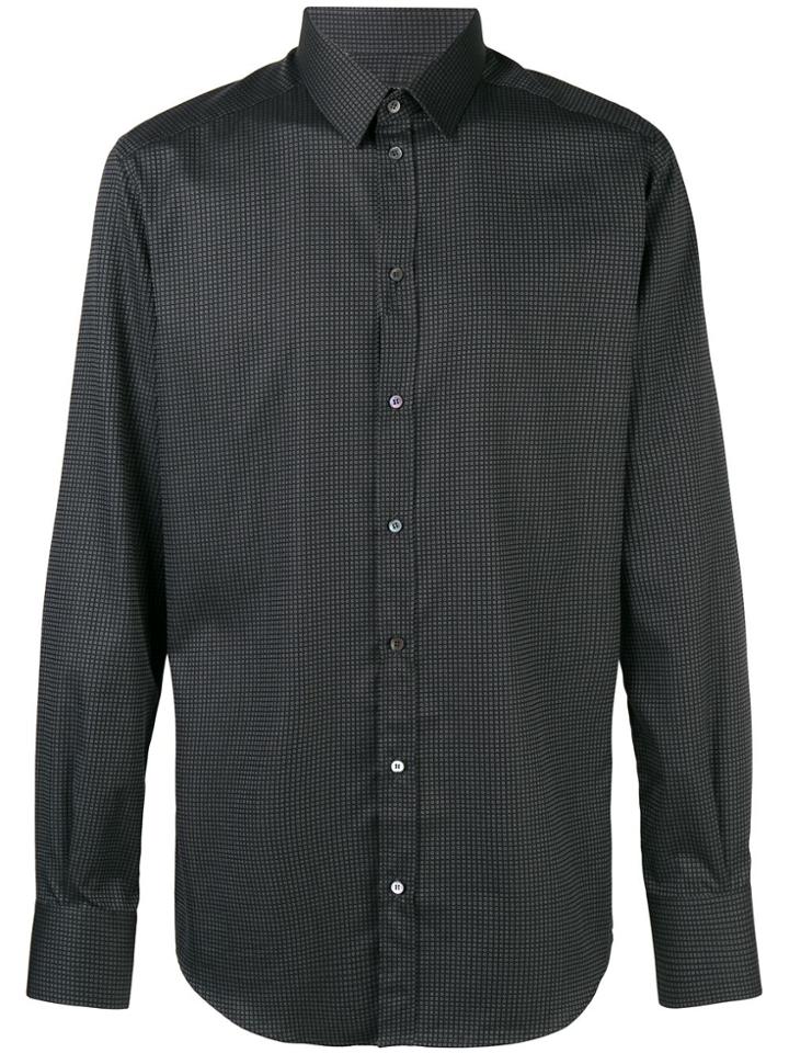Dolce & Gabbana Micro Dots Printed Shirt - Black