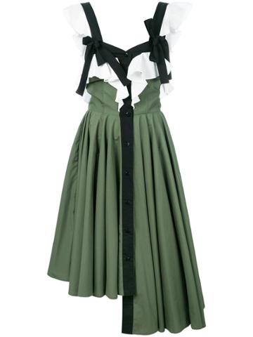 Milla Milla Asymmetric Ruffle Dress - Green