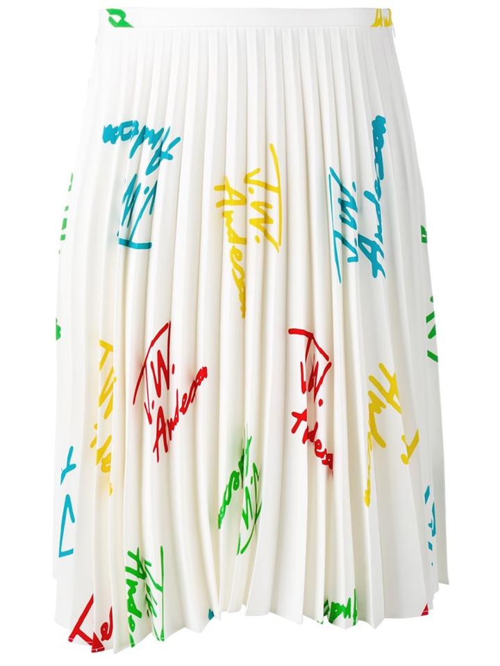 J.w.anderson Signature Pleated Midi Skirt