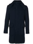 Etro - Single Breasted Coats - Men - Silk/wool - 50, Blue, Silk/wool