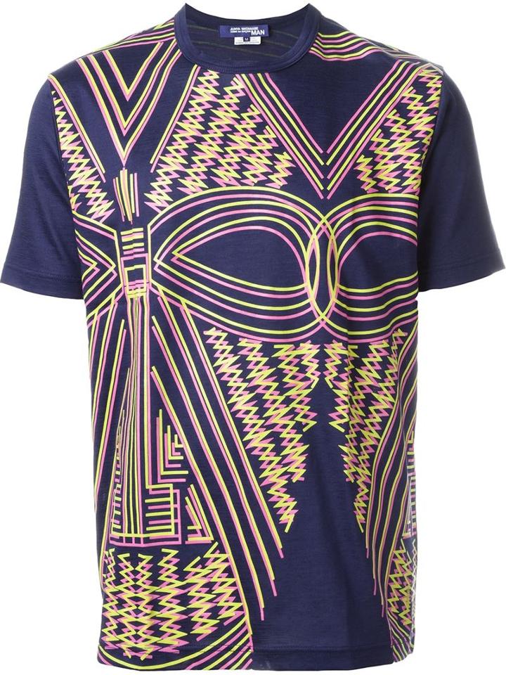 Junya Watanabe Comme Des Garçons Man Geometric Print T-shirt