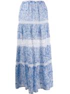 Temptation Positano Paisley Maxi Skirt - Blue