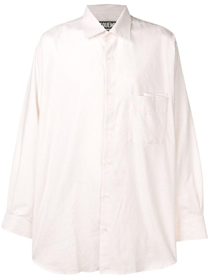 Jacquemus Oversized Long-sleeve Shirt - Neutrals