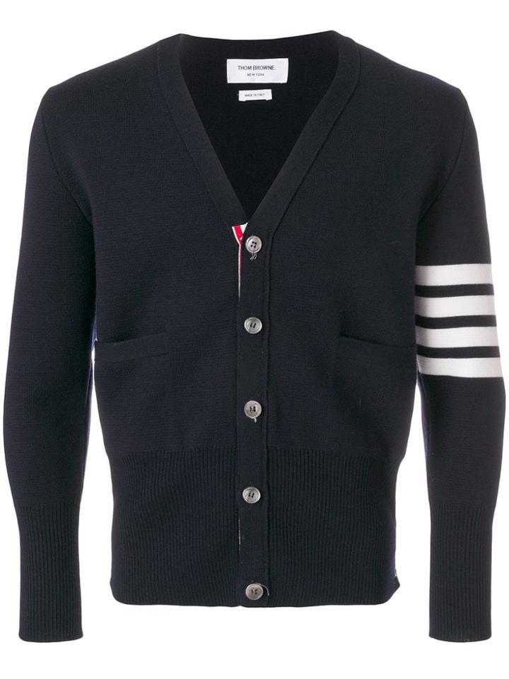 Thom Browne 4-bar Milano Stitch Cardigan - Blue