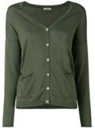 P.a.r.o.s.h. - Knitted Cardigan - Women - Cotton/viscose - M, Women's, Green, Cotton/viscose