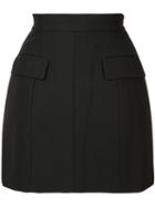 Vera Wang Tailored Mini Skirt, Women's, Size: 0, Black, Cotton/nylon/wool
