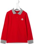 Moncler Kids Logo Polo Shirt, Boy's, Size: 6 Yrs, Red