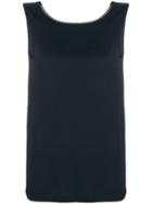 Fabiana Filippi Rhinestone Embellished Top - Blue