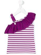 Junior Gaultier Ruffle Shoulder Tank Top, Girl's, Size: 6 Yrs, Pink/purple