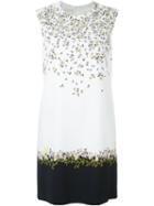 Giambattista Valli Floral Print Crepe Mini Dress