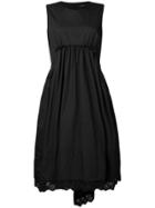 Simone Rocha Lace Trim Ruched Dress - Black