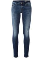 Diesel Skinny Jeans, Women's, Size: 29, Blue, Cotton/polyester/spandex/elastane/calf Leather