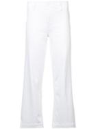 Paige Straight Leg Cropped Jeans - White