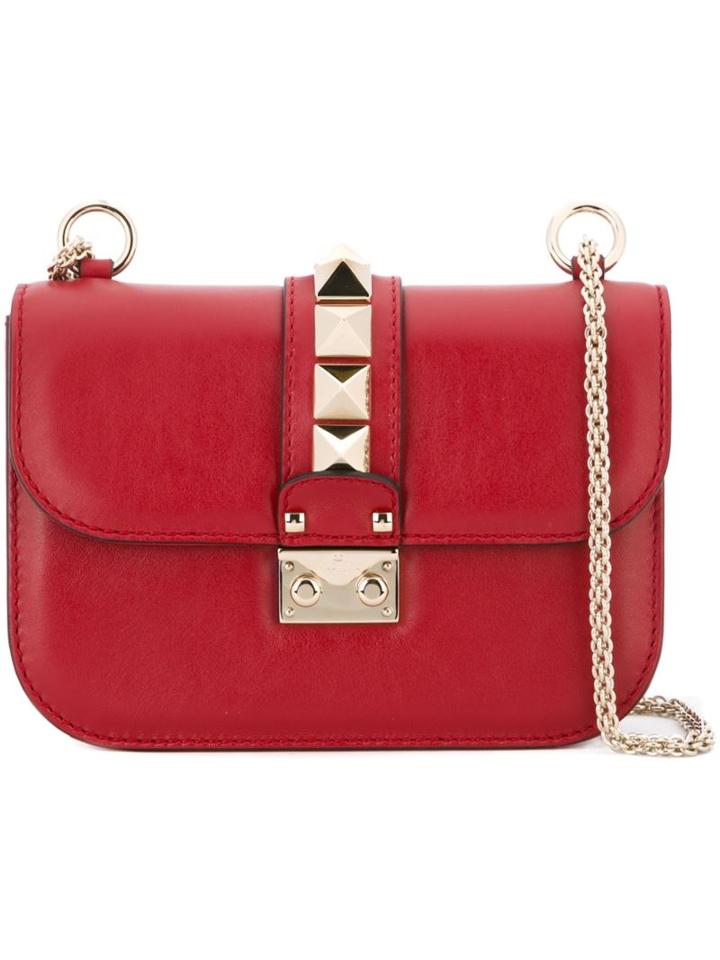 Valentino Valentino Garavani 'glam Lock' Shoulder Bag, Women's, Red