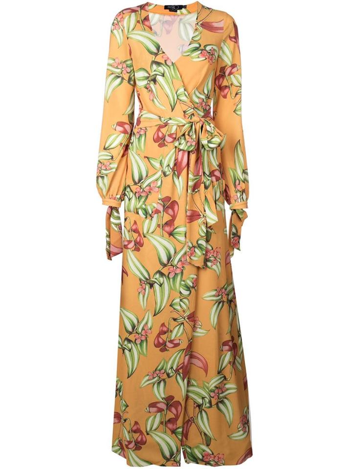 Patbo Wrap Front Dress - Yellow