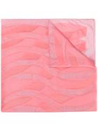 Emporio Armani Wave Pattern Scarf - Pink