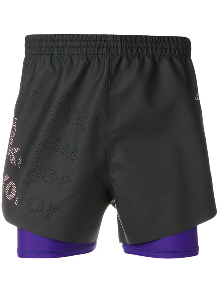 Adidas By Kolor Coated Shorts - Black