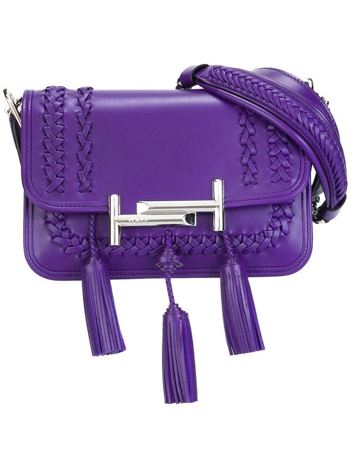Tod's Double T Shoulder Bag, Women's, Pink/purple