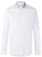 Lanvin Contrast Collar Tuxedo Shirt, Men's, Size: 41, White, Cotton